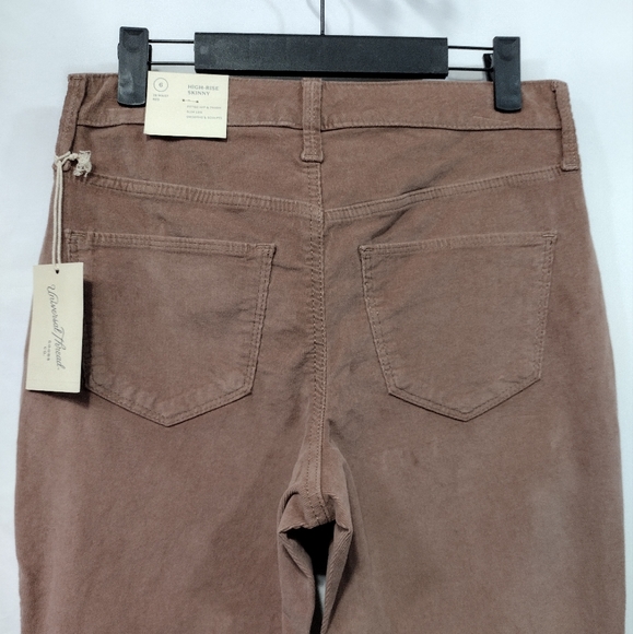 NWT Universal Thread High Rise Skinny Jeans Women's 6 Brown Corduroy 90s Y2K - Picture 6 of 12